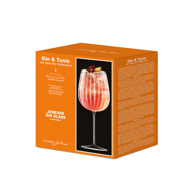 Gin & Tonic Jenever Calice Gin Tonic 75 cl In Vetro Set 2 Pz