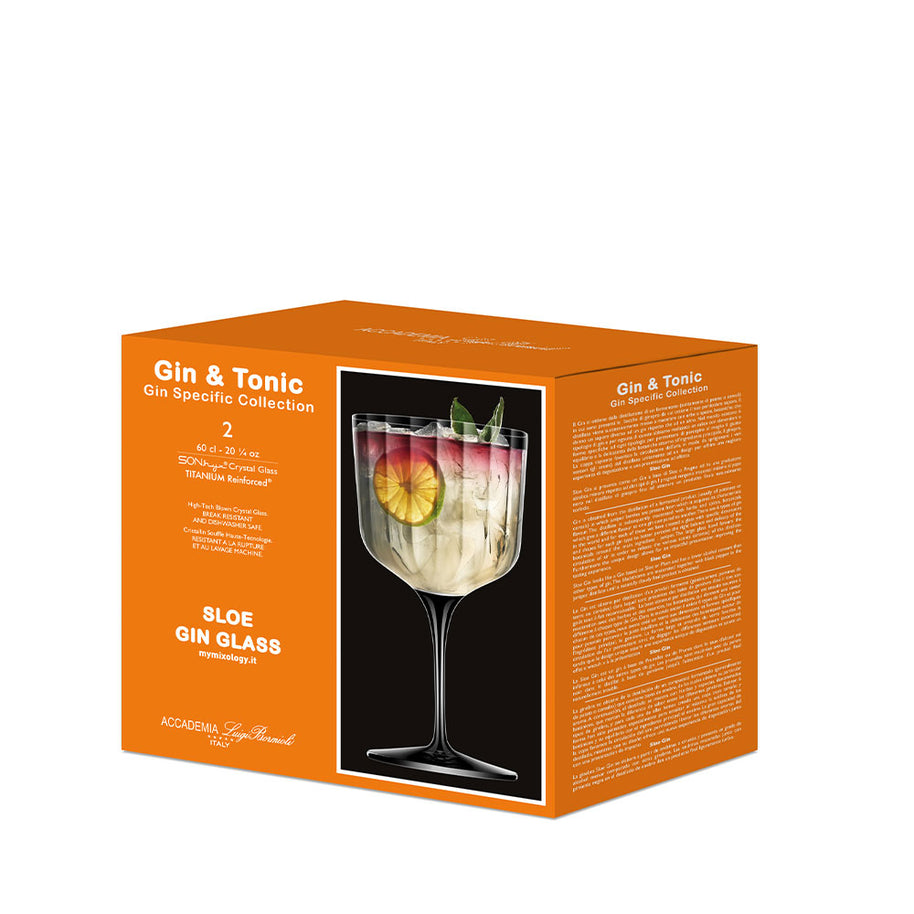 Gin & Tonic Sloe Calice Gin Tonic 60 cl In Vetro Set 2 Pz