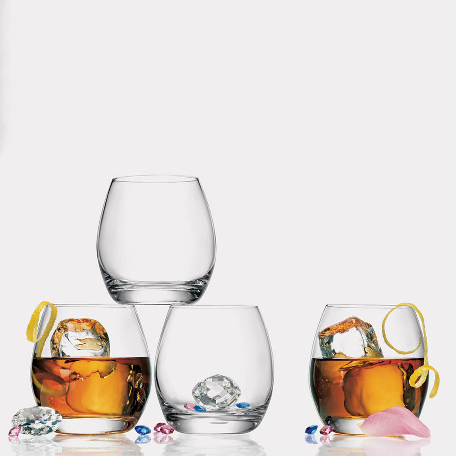 Ametista Bicchiere Acqua 34 cl In Vetro Set 6 Pz
