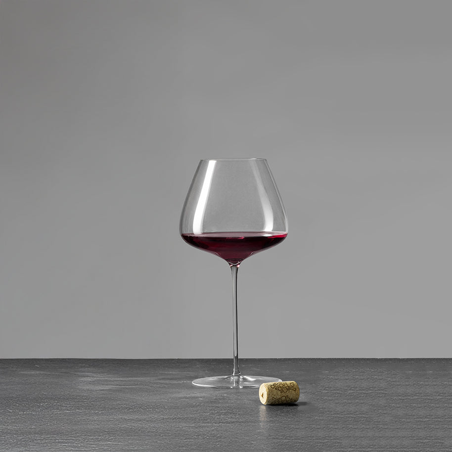 Sapientia Burgundy Mouth-Blown Red Wine Glass 87 cl Glass Set of 2