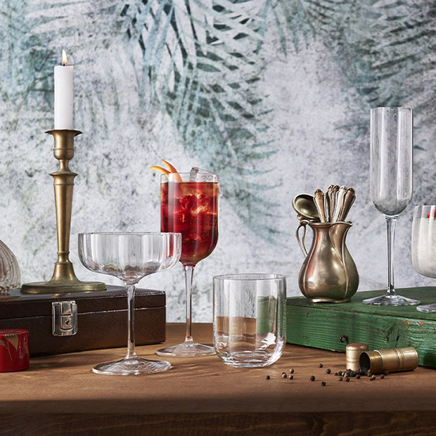 Jazz Calice Cocktail Negroni 28 cl In Vetro Set 4 Pz