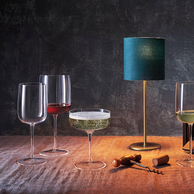Vinalia Coppa Champagne 30 cl In Vetro Set 6 Pz