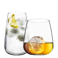 Talismano Drinkware Set - Beverage Glasses and Whisky DOF Glasses Set 8 Pcs