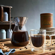 Thermic Glass Drink & Design Caffe Aroma Tazza Caffè 30 cl In Vetro Termico Borosilicato Set 2 Pz