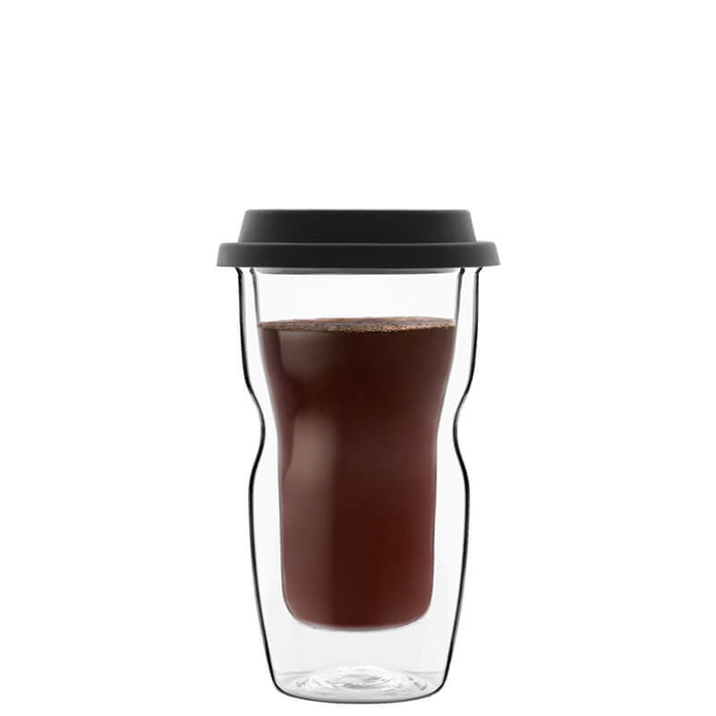Thermic Glass Drink & Design Coffee On The Go Petit Gobelet De Café 34 cl