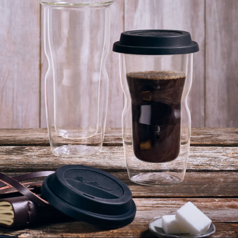 Thermic Glass Drink & Design Coffee On The Go Petit Gobelet De Café 34 cl