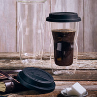 Thermic Glass Drink & Design Coffee On The Go Petit Gobelet De Café 34 cl