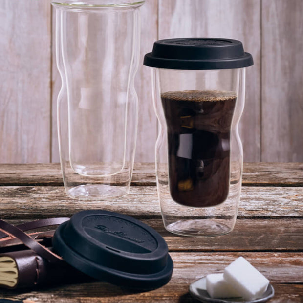 Thermic Glass Drink & Design Coffee On The Go Small Coffee Cup 34 cl
