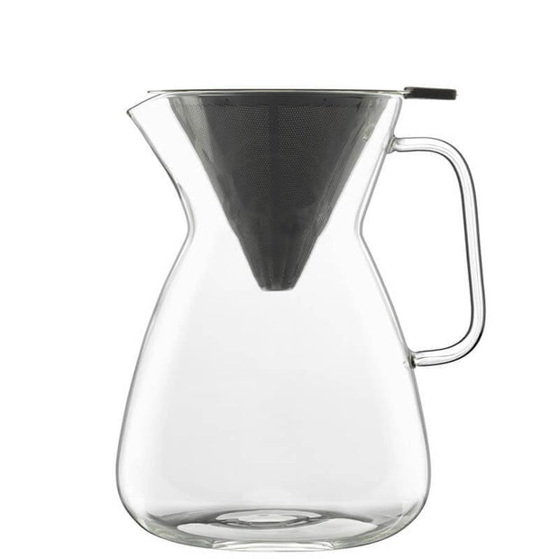 Thermic Glass Drink & Design Set Caffettiera Con Filtro 100 cl In Vetro Termico Borosilicato