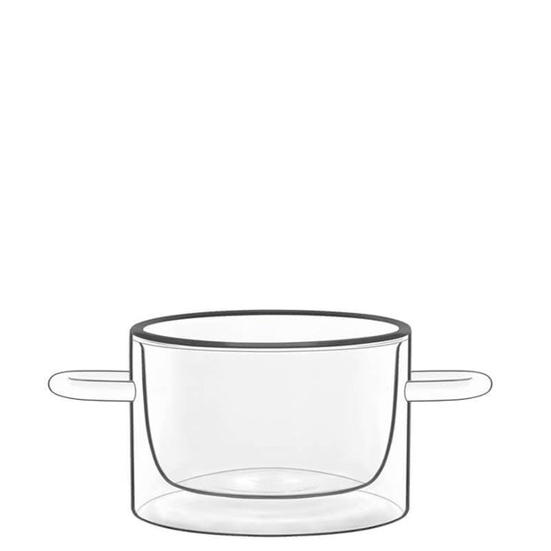 Thermic Glass Food & Design Plat À Casserole Pour Une Personne 12 cl Lot 2 Pcs