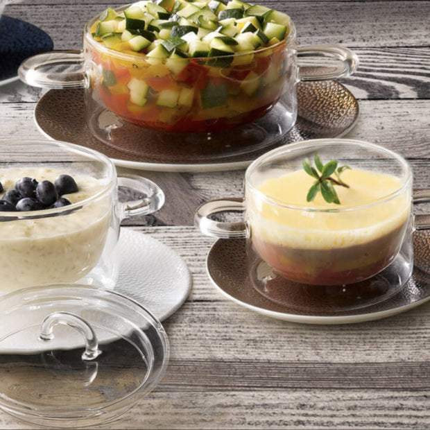 Thermic Glass Food & Design Plat À Casserole Pour Une Personne 12 cl Lot 2 Pcs