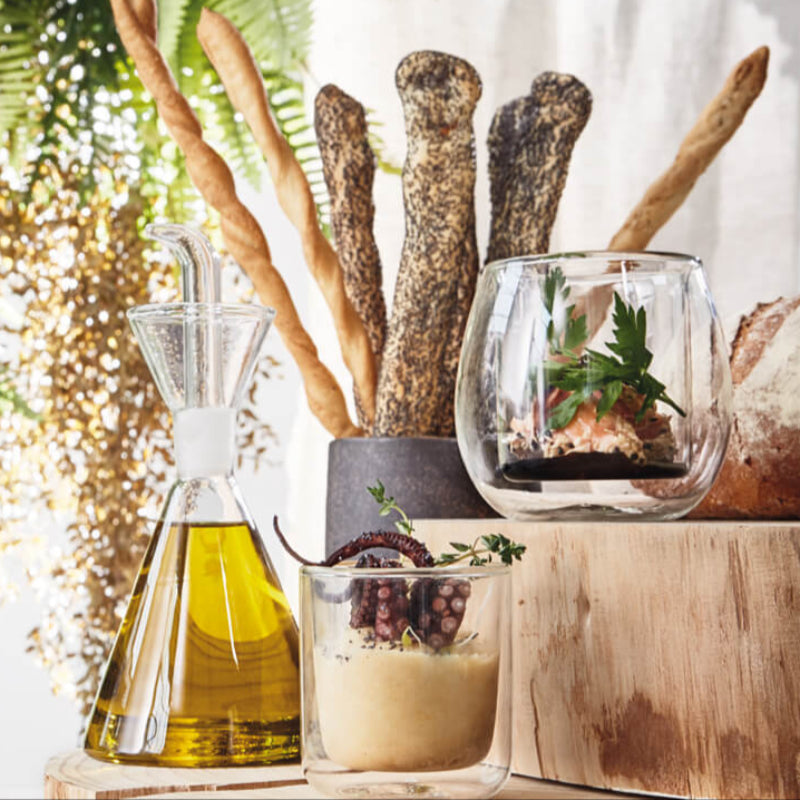 Thermic Glass Food & Design Oliera Conica 25 cl In Vetro Termico Borosilicato