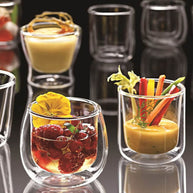 Thermic Glass Food & Design Chopin Bicchierino Monoporzione 11 cl In Vetro Termico Borosilicato Set 2 Pz