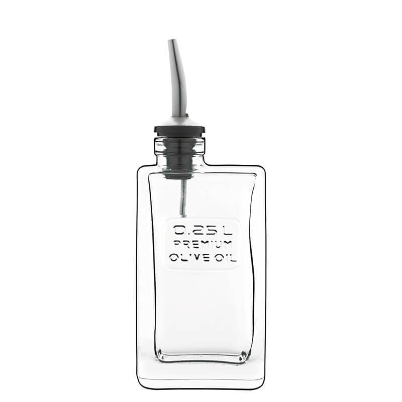 Optima Oliera Con Beccuccio Versatore 25 cl In Vetro