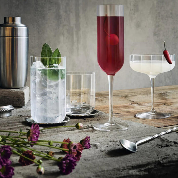 Jazz Calice Cocktail 30 cl In Vetro Set 4 Pz