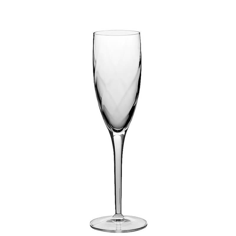 Canaletto Calice Flute 19.5 cl In Vetro Set 4 Pz