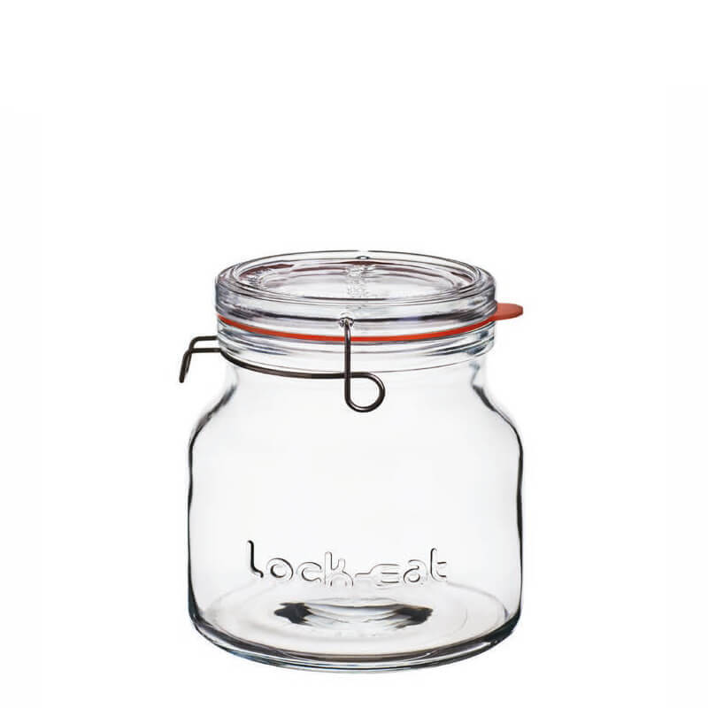 Lock Eat Vasetto Con Tappo Ermetico 150 cl In Vetro Set 6 Pz