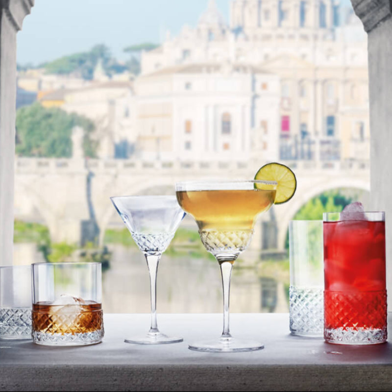 Roma 1960 Coppa Martini 22 cl In Vetro Set 6 Pz