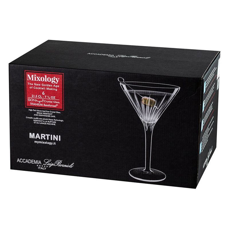 Mixology Verre À Martini 21.5 cl Lot 6 Pcs