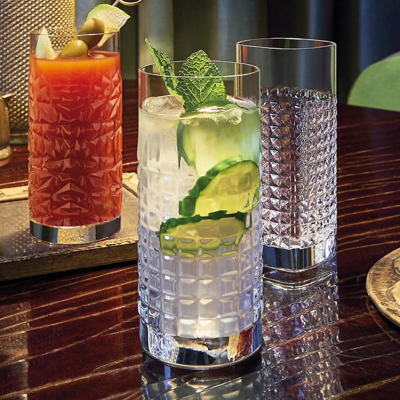 Mixology Texture Verre À Highball 48 cl Lot 6 Pcs