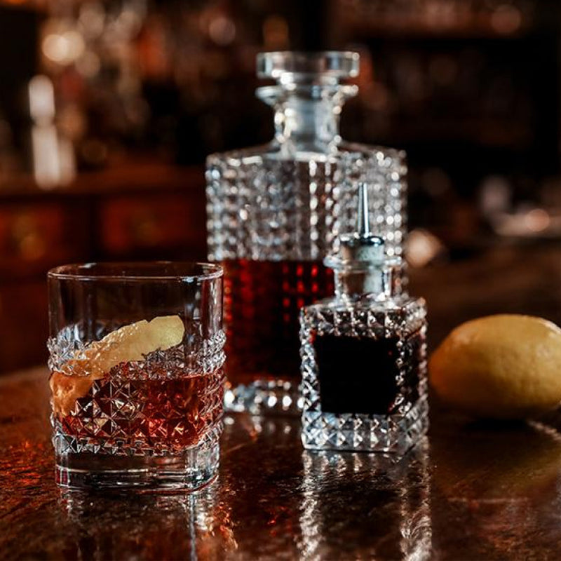 Mixology Elixir Set Whisky Bottiglia e Bicchieri In Vetro Set 5 Pz