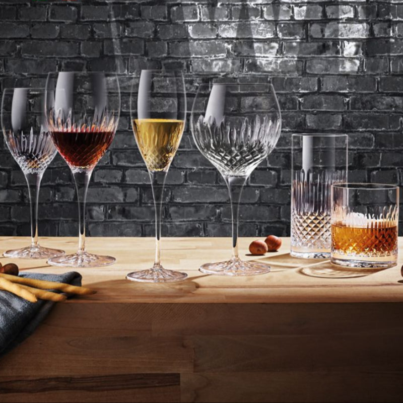 Diamante Verre À Vin Blanc Riesling 38 cl Lot 4 Pcs
