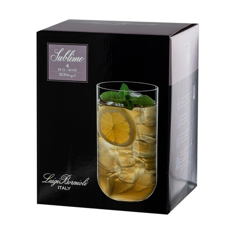Sublime Bicchiere Cocktail Long Drink 59 cl In Vetro Set 4 Pz