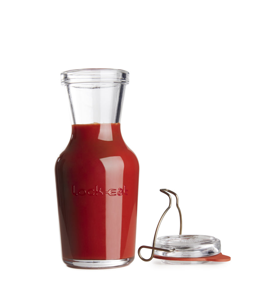 Lock Eat Caraffa Con Tappo Ermetico 50 cl In Vetro Set 6 Pz