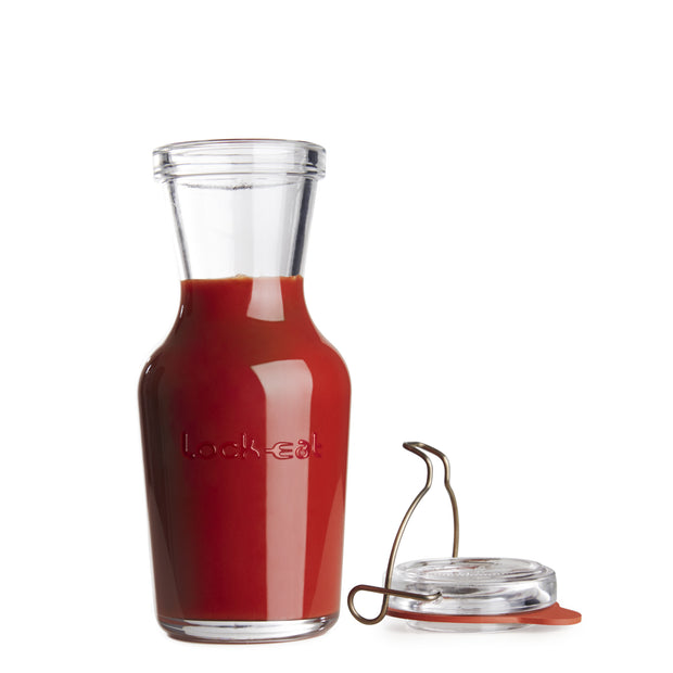 Lock Eat Caraffa Con Tappo Ermetico 100 cl In Vetro Set 6 Pz