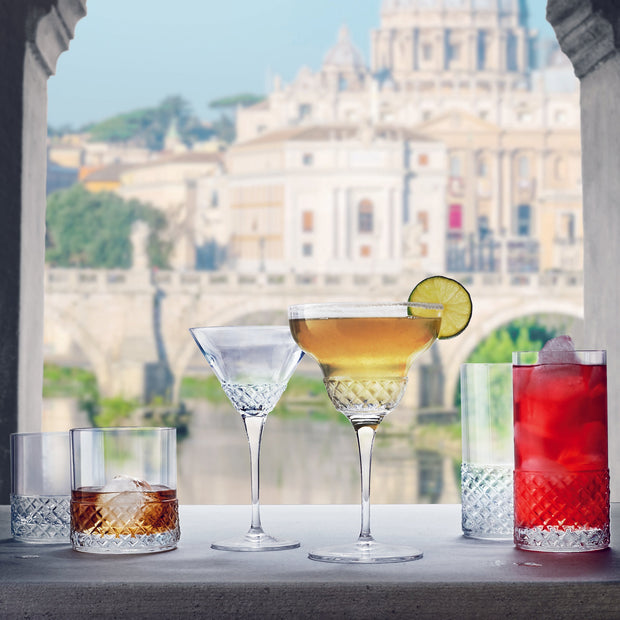 Roma 1960 Bicchiere Bibita 40 cl In Vetro Set 6 Pz