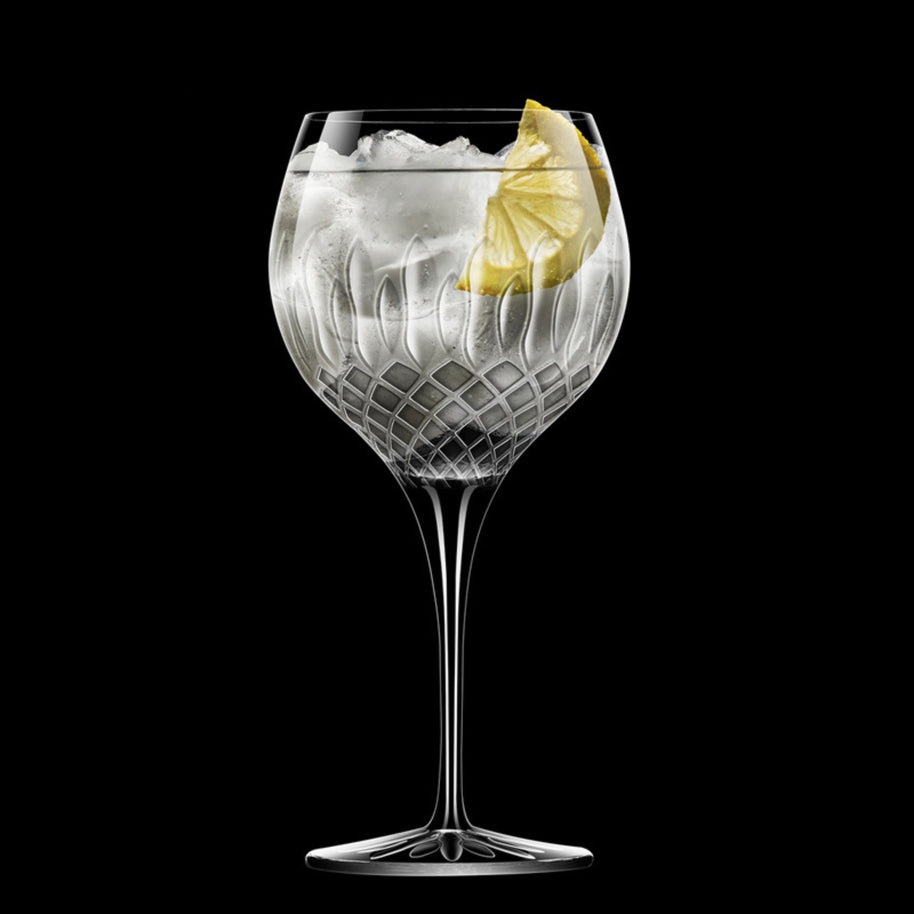 Diamante Calice Gin Tonic 65 cl In Vetro Set 4 Pz