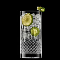 Diamante Bicchiere Bibita 48 cl In Vetro Set 6 Pz