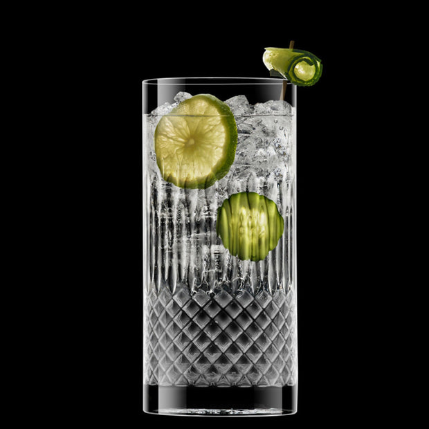 Diamante Verre À Boire 48 cl Lot 4 Pcs