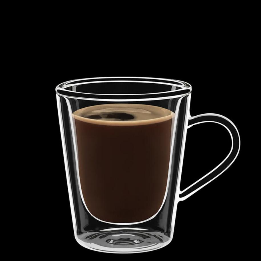 Thermic Glass Drink & Design Duos Tazza Multiuso 22 cl In Vetro Termico Borosilicato Set 2 Pz